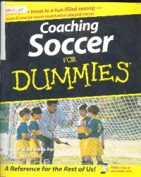 Coaching soccer for dummies