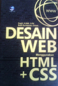 Desain web menggunakan HTML+CSS