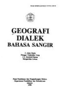 Geografi dialek bahasa Sangir