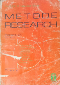 Metode research : penelitian ilmiah