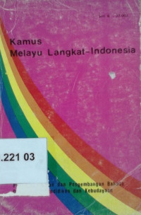 Kamus Melayu Langkat - Indonesia