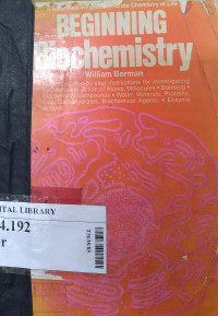 Beginning biochemistry