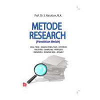 Metode research (penelitian research) : usul tesis, desain penelitian, hipotesis, validitas, sampling, populasi, observasi, wawancara, angket